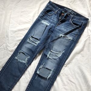 Distressed Super Skinny Jeans
